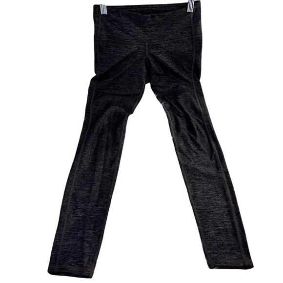 Athleta Leggings Ankle Length  Black & Silver Shimmer Womens Size XXS - Picture 5 of 5